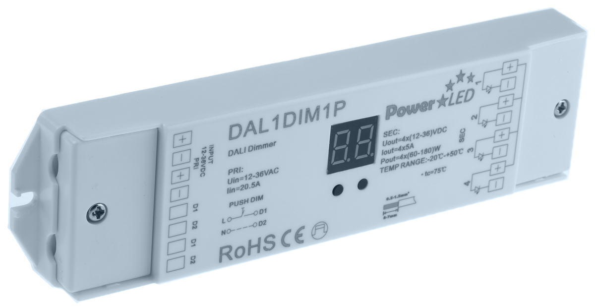PowerLED, 5 A Output LED Dimmer, 180W 12 V dc 36V dc