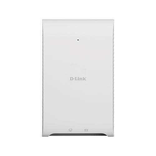 D-Link Wireless AC1200 Wave 2 In-Wall PoE Access Point 2 Port Wireless Access Point, IEEE 802.11 ac