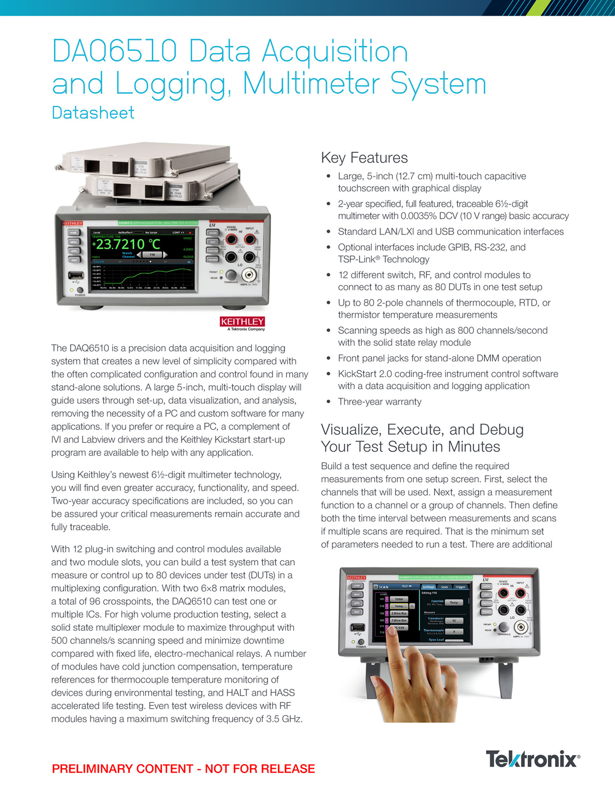 daq6510 Keithley DAQ6510 Data Acquisition System
