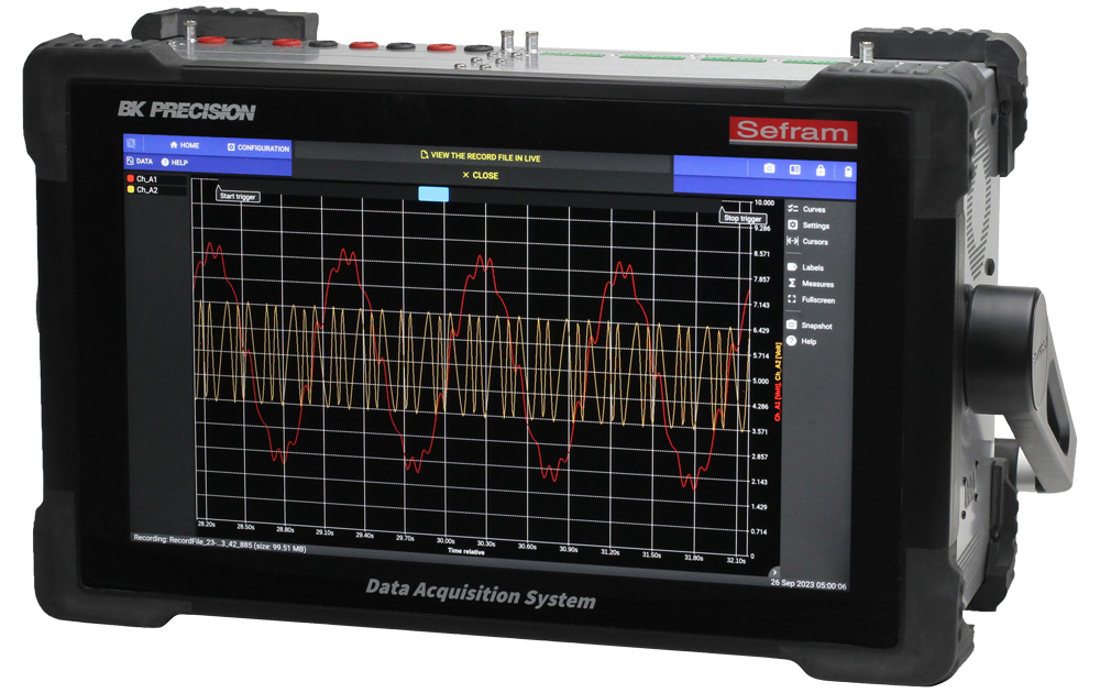 Sefram DAS1800 Data Acquisition System 16-Channel, USB, Ethernet, 1 Msps, 18 bit