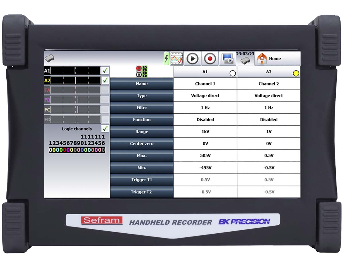 Sefram DAS30 Data Acquisition System 2-Channel, USB, Ethernet, 1 Msps, 14 bit