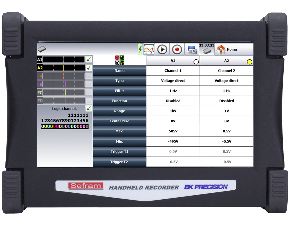 Sefram DAS30 Data Acquisition System 2-Channel, Ethernet, USB, 14 bit