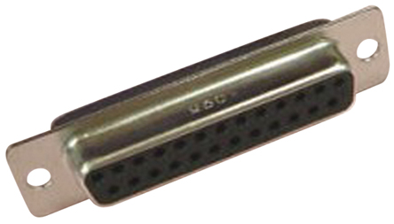 JAE 25 Way Straight Panel Mount D-Sub Connector Female