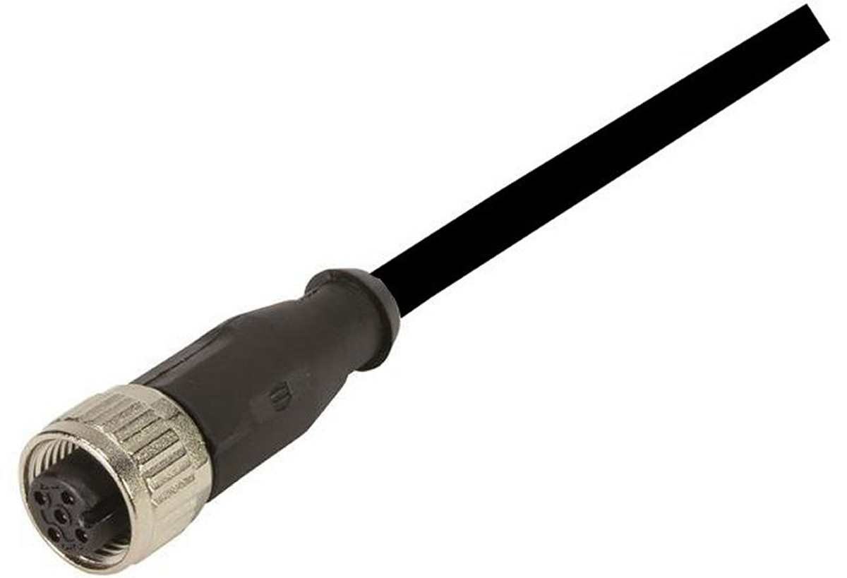 HARTING Female 12 way M12 to Female Free End Sensor Actuator Cable, 1 m