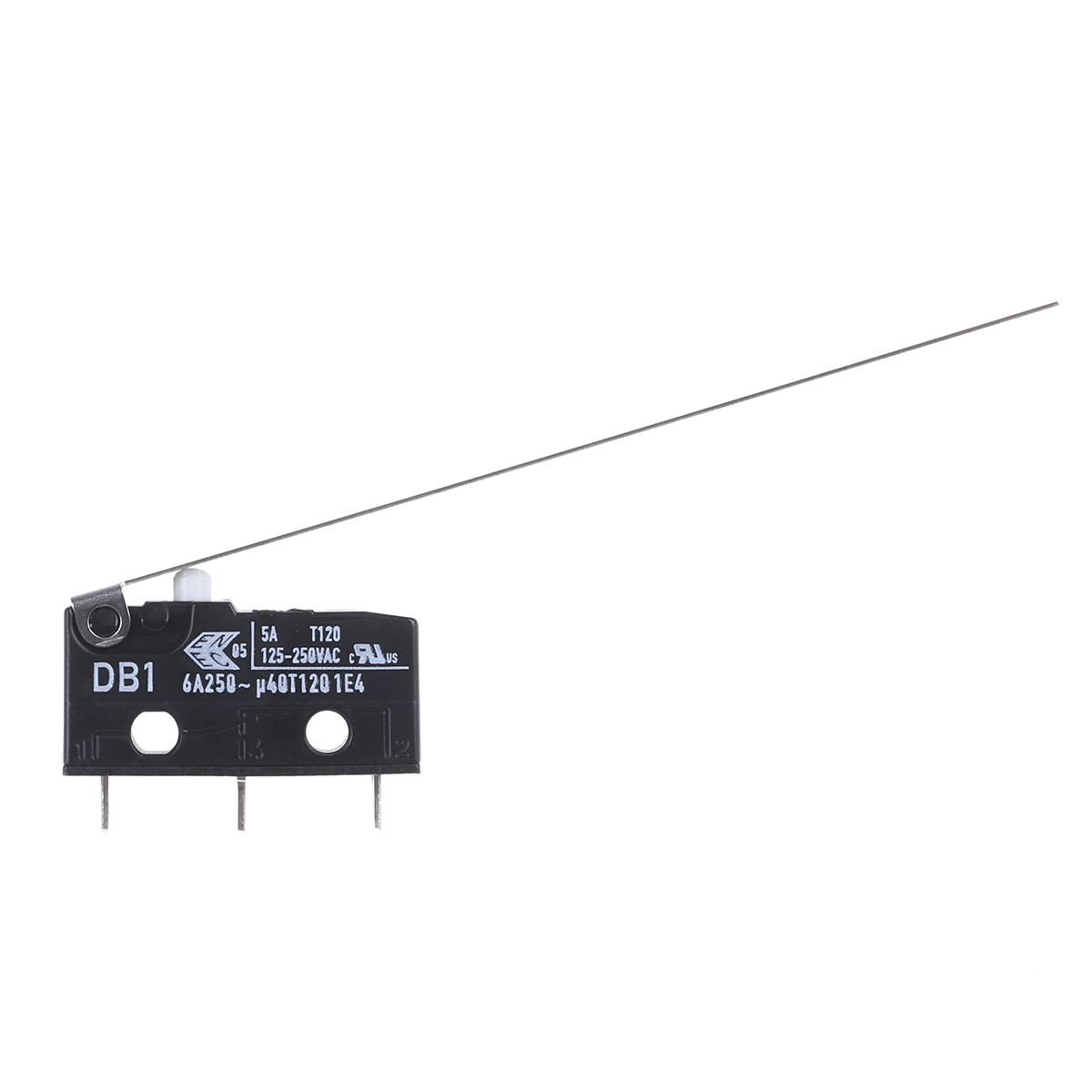 db1c-a1ld ZF Long Hinge Lever Micro Switch, Solder Terminal, 6 A, 250 V ac, SPDT, IP50