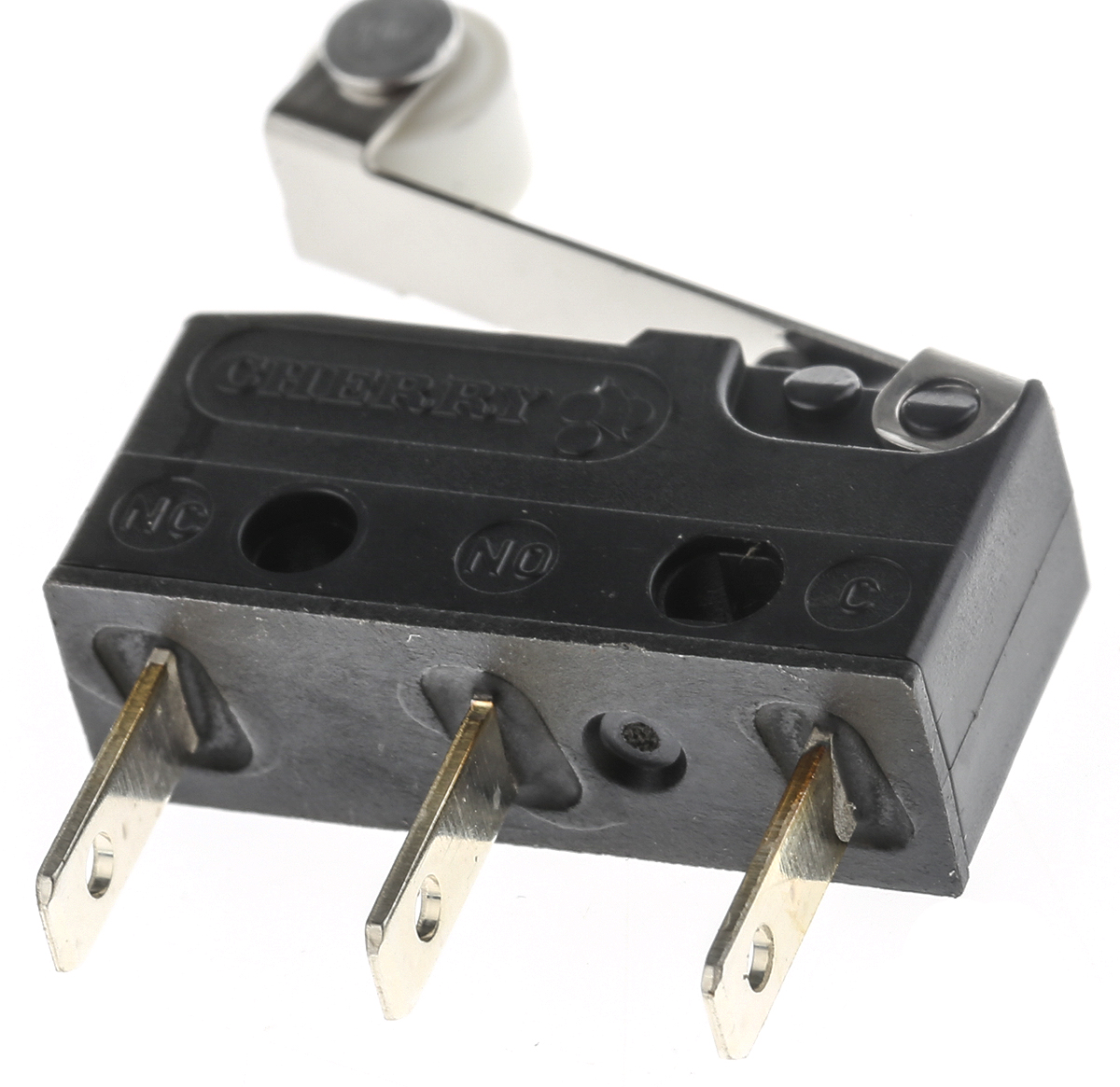 db2c-b1rc ZF Roller Lever Micro Switch, Tab Terminal, 10.1 A, 250 V ac, SPDT, IP50