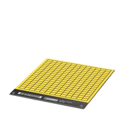 Phoenix Contact LS-EMLP Adhesive Marking Foil, Yellow, Pre-printed "Unlabeled", for Devices In The Control Cabinet,