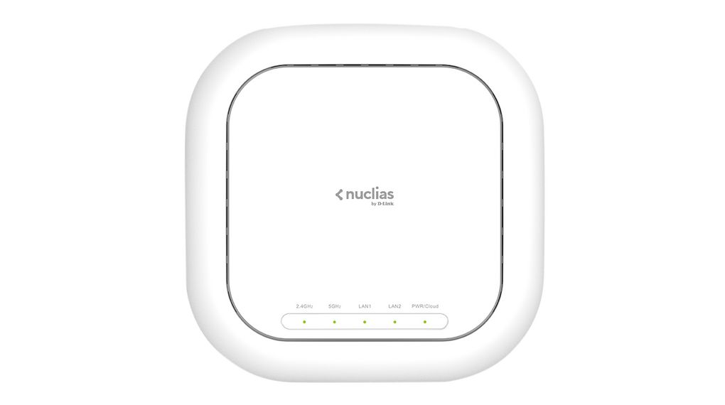 D-Link Nuclias Wireless AC2600 Wave 2 Cloud-Managed Access Point 2 Port Wireless Access Point, IEEE 802.11 ac