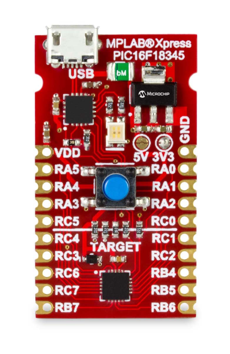Microchip MPLAB Xpress PIC16F18345 Evaluation Board DM164141