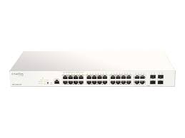 D-Link 28-Port Nuclias Cloud-Managed PoE Switch Managed 28 Port Network Switch Power Over Ethernet