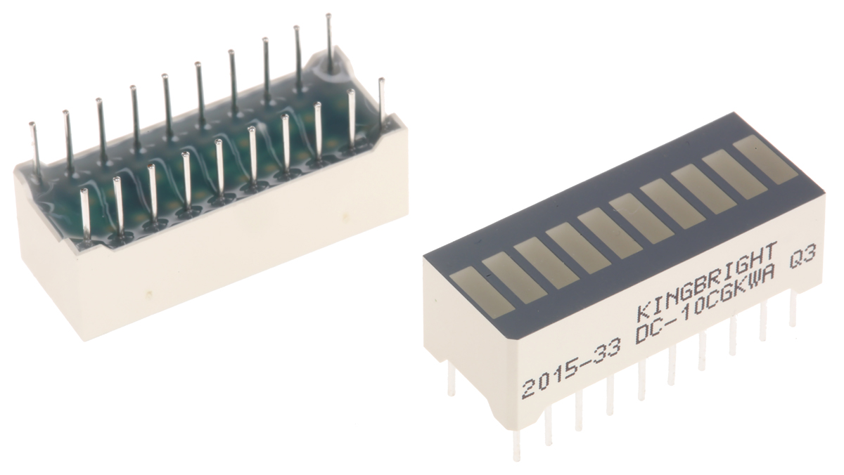 Kingbright Bar Graph Display LED Display Green 5 mm
