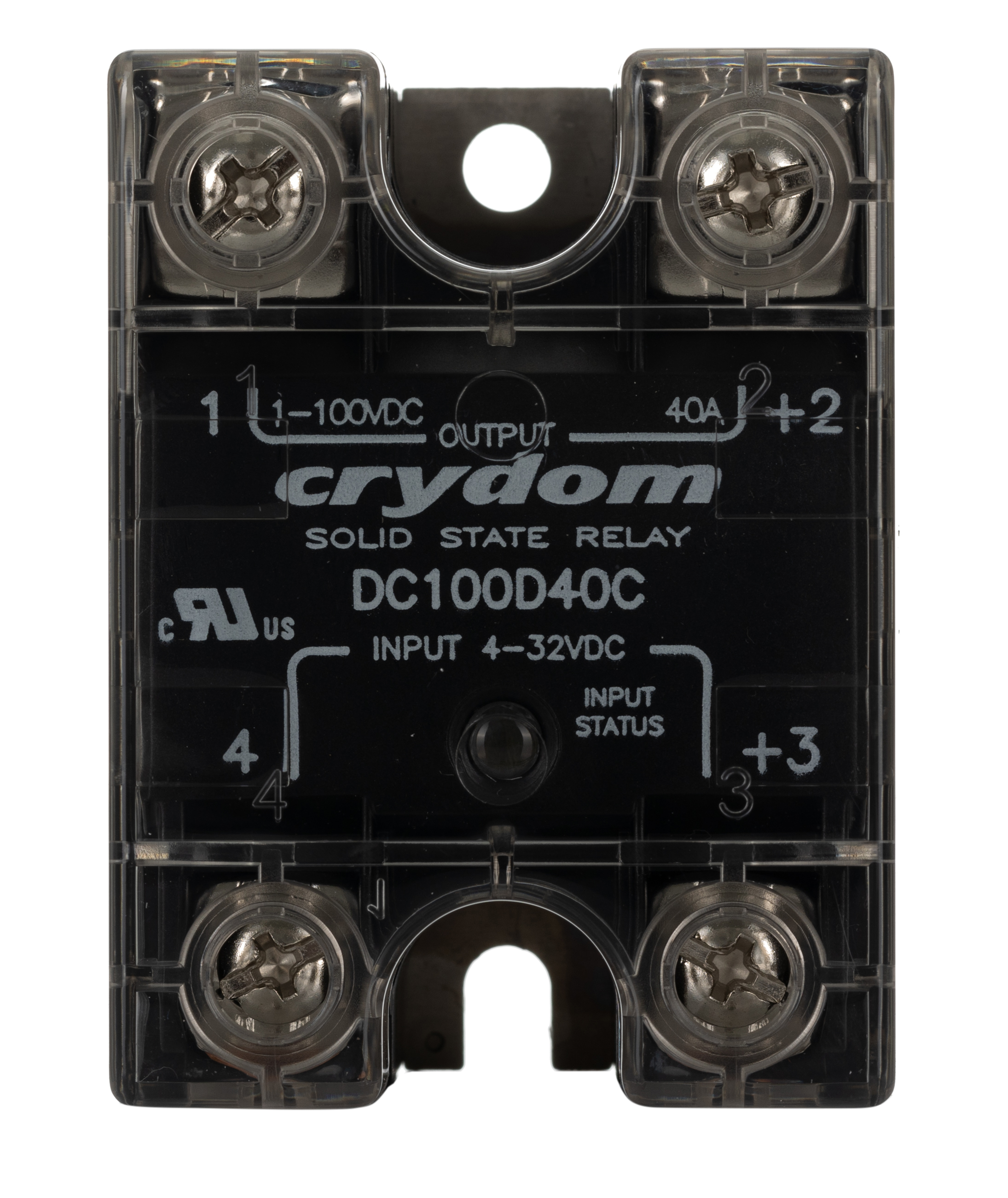 dc100d40c Sensata / Crydom PowerPlus DC Series Solid State Relay, 40 A Load, Panel Mount, 72 V dc Load, 32V dc Control