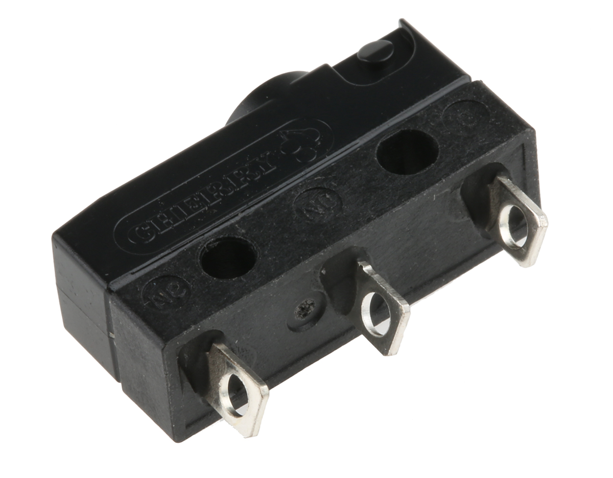 dc1c-a1aa ZF Button Micro Switch, Solder Terminal, 6 A, 250 V ac, SPDT, IP6K7