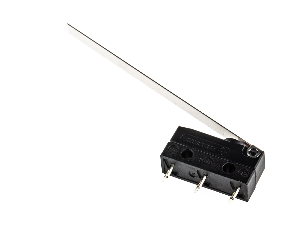 dc1c-a1ld ZF Long Hinge Lever Micro Switch, Solder Terminal, 6 A, 250 V ac, SPDT, IP6K7