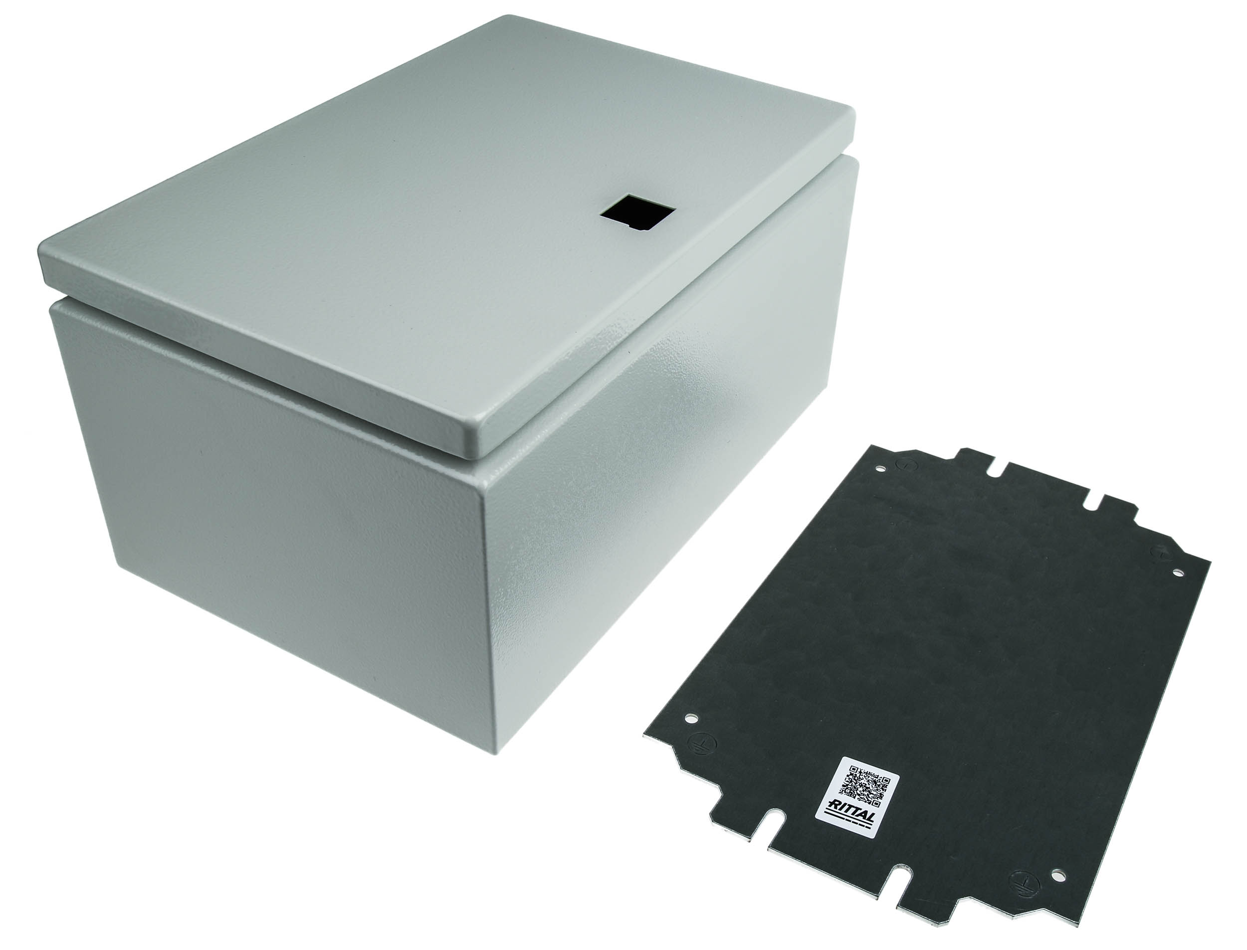 1554000 Rittal Sheet Steel Metal Enclosure, 120mm x 300 mm x 200 mm