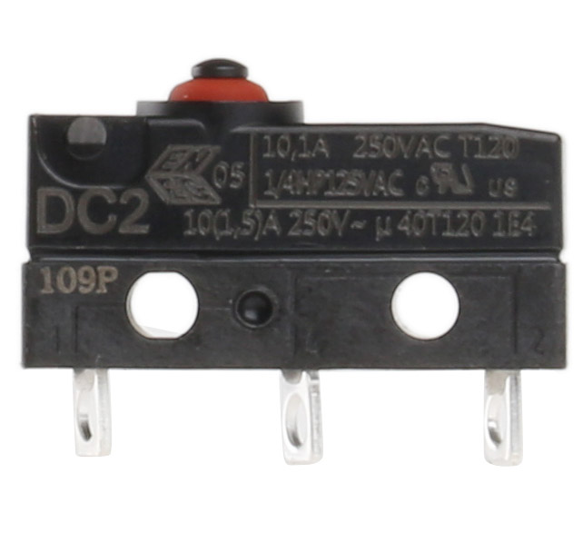 dc2c-a1aa ZF Button Micro Switch, Solder Terminal, 10.1 A, 250 V ac, SPDT, IP6K7