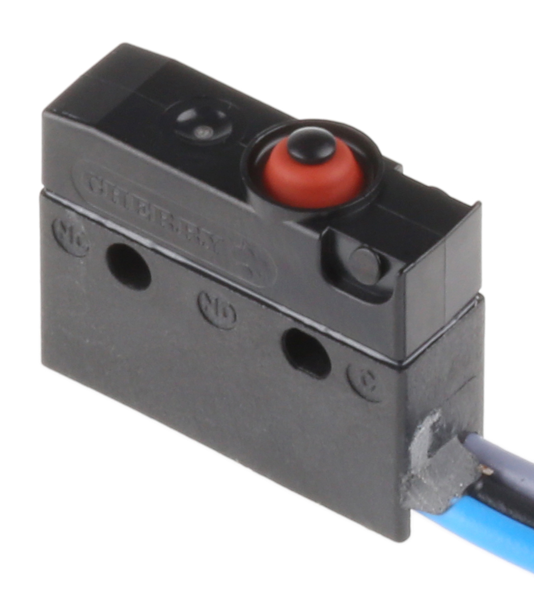 dc2c-c3aa ZF Button Micro Switch, Pre-Wired Terminal, 10.1 A, 250 V ac, SPDT, IP6K7