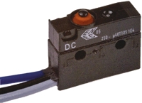 ZF Button Micro Switch, Solder Terminal, 10 A, 250 V ac, SPCO, IP67