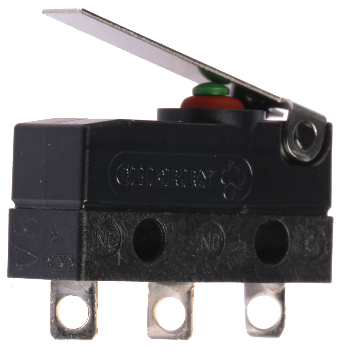 dc3c-a1lb ZF Short Lever Micro Switch, Solder Terminal, 100 mA, 250 V ac, SPDT, IP6K7