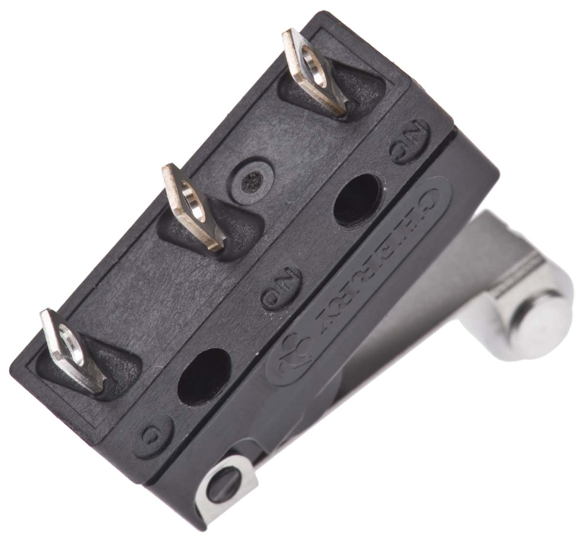 dc3c-a1rb ZF Short Roller Lever Micro Switch, Solder Terminal, 100 mA, 250 V ac, SPDT, IP6K7
