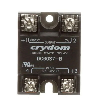 dc60s7-b Sensata / Crydom DC60 Series Solid State Relay, 7 A Load, Panel Mount, 60 V dc Load, 32V dc Control