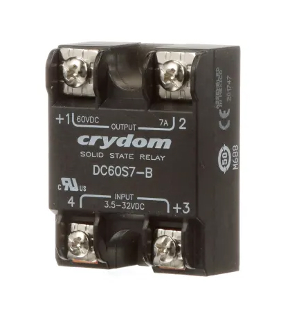 dc60s7-b Sensata / Crydom DC60 Series Solid State Relay, 7 A Load, Panel Mount, 60 V dc Load, 32V dc Control