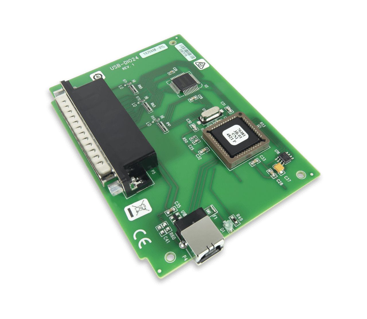 Digilent USB-DIO24/37 Data Acquisition, 24 Channel(s), USB, 32 bit