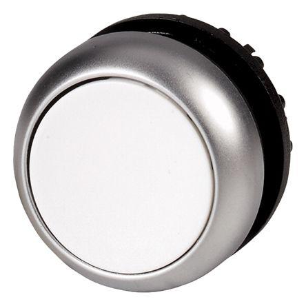 Eaton M22 Series, White Push Button, Momentary, 23mm Cutout