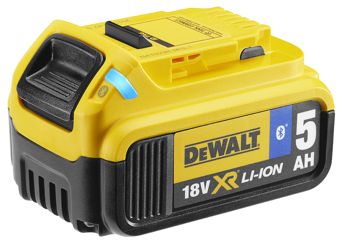 DeWALT DCB184B-XJ 5 Ah 18V Rechargeable Power Tool Battery, For Use With 18V XR Li-Ion DEWALT Tools