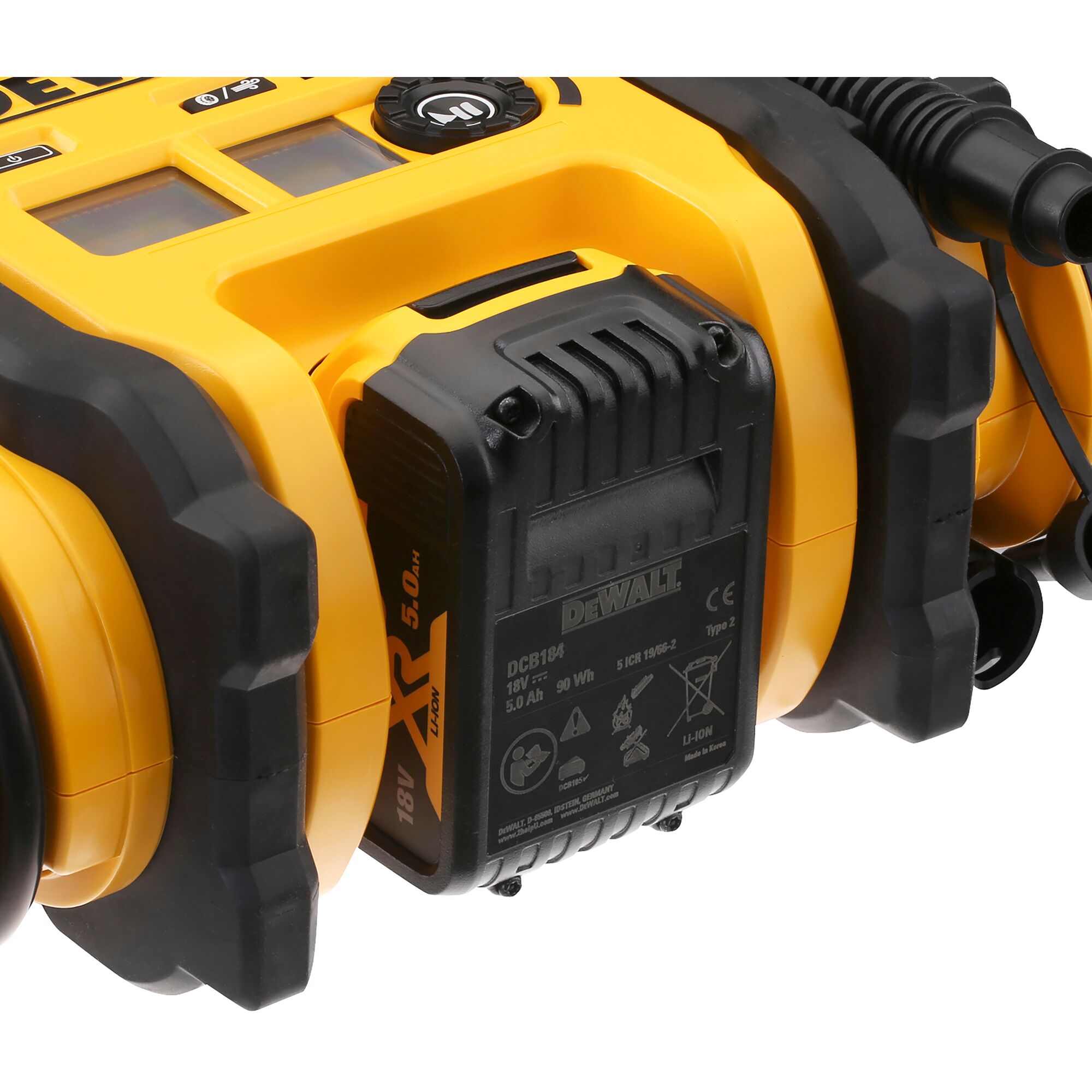 dcc018n-xj DeWALT Tyre Inflator 0 to 11 bar