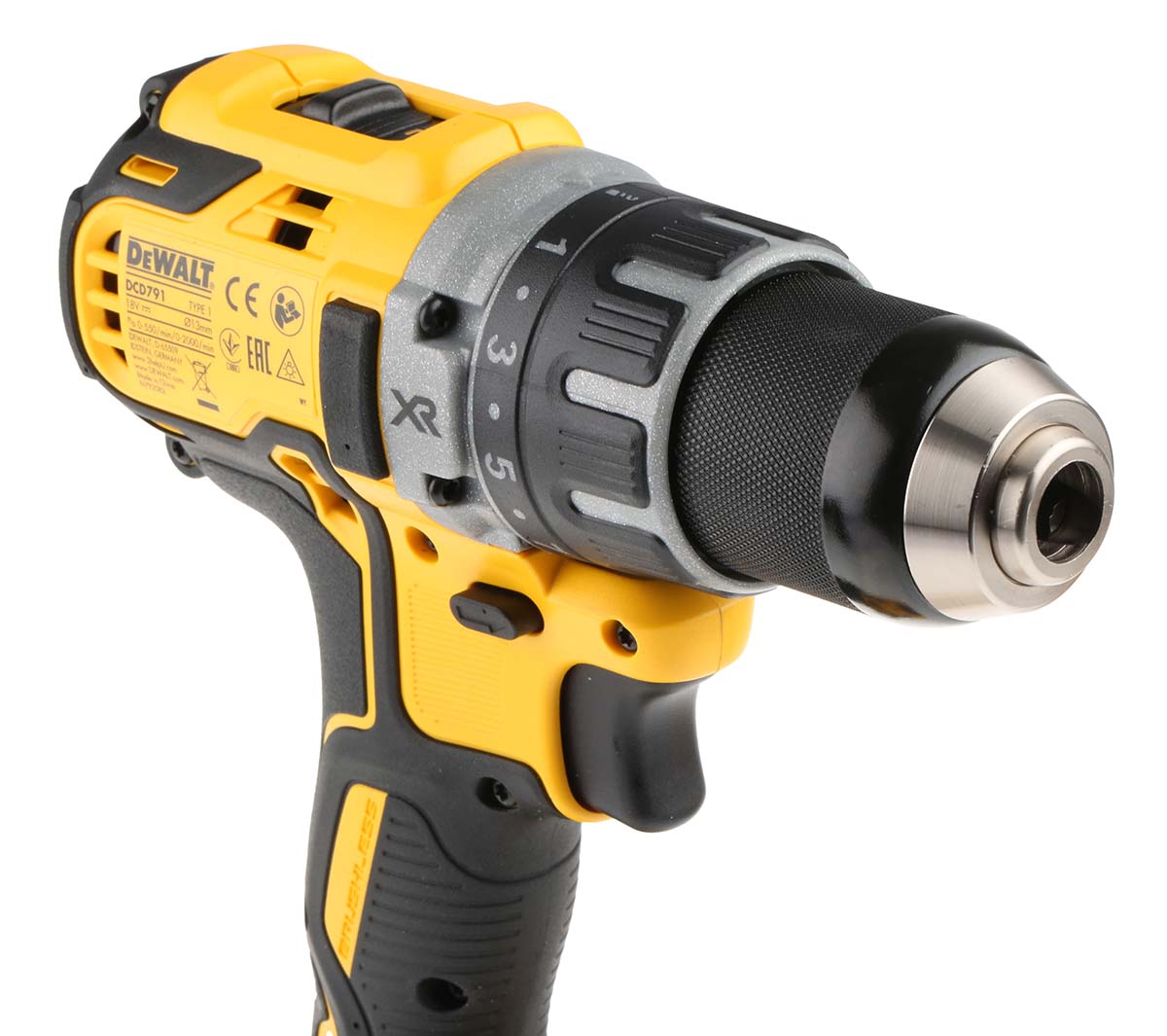 dcd791p2-gb DeWALT XR Brushless Keyless 460 W Cordless, Type G 18 V 13 mm 70 Nm 2800rpm