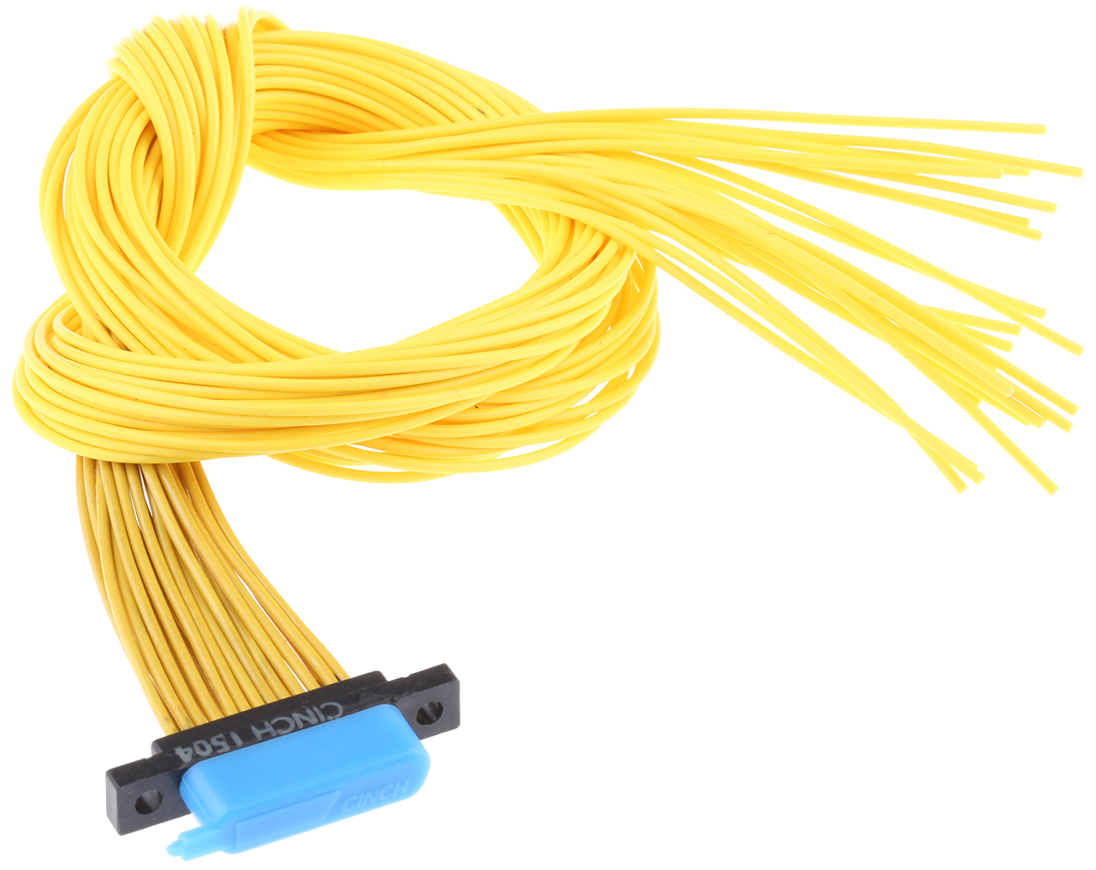 dcda-25p-6e2-180b Cinch DCDA 25 Way Straight 1.27 mm Pitch Cable D-Sub Connector Male