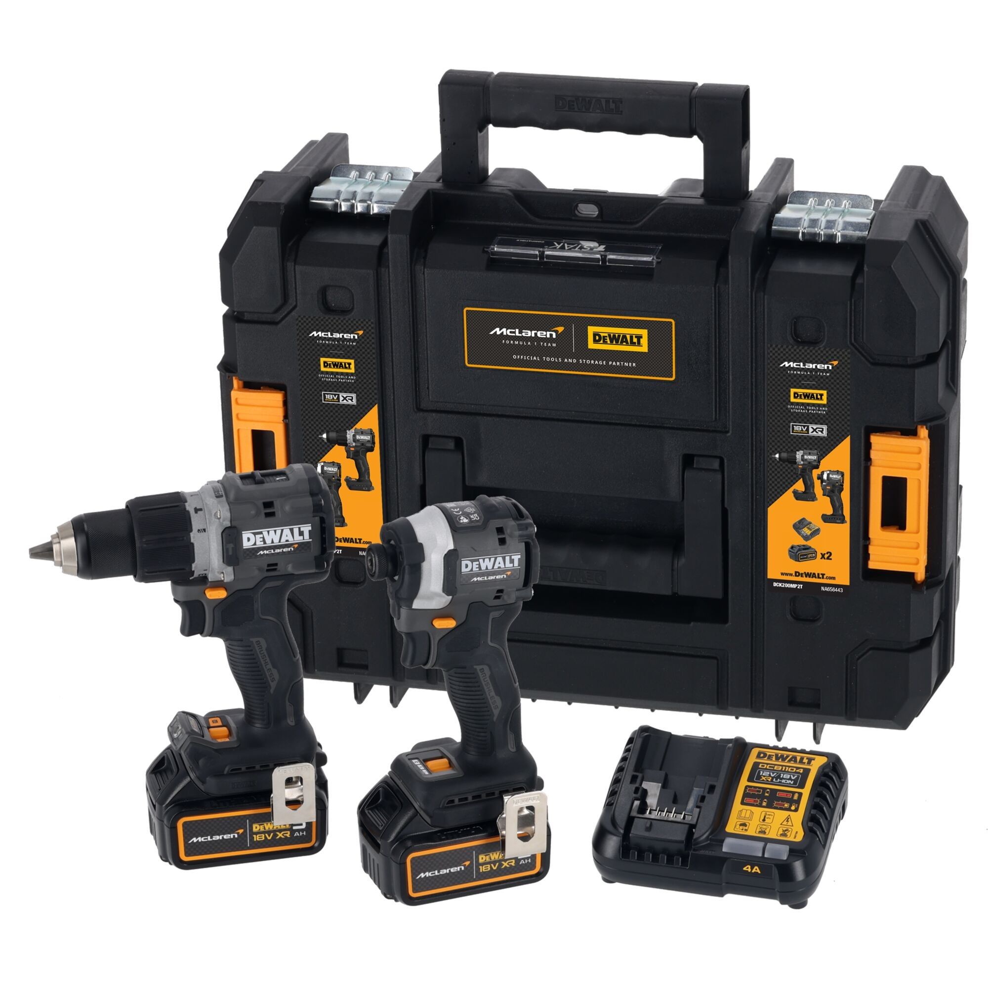 DeWALT DCK200MP2T-QW 18V Cordless Power Tool Kit, Type C