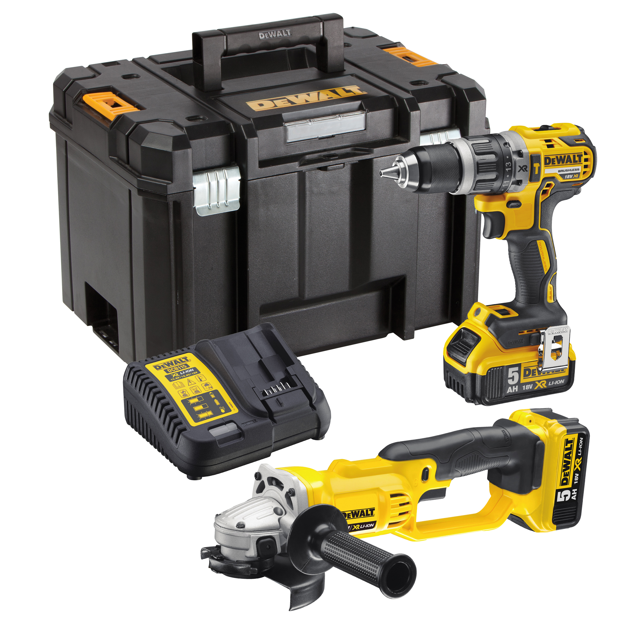 DeWALT DCK209P2T-GB 18V Cordless Power Tool Kit, Type G