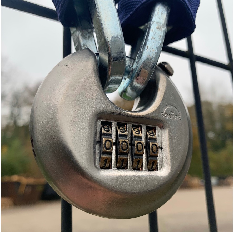 dcl1-combi Squire Padlock Steel Padlock Weatherproof, 8.5 mm Shackle, 70 mm Body