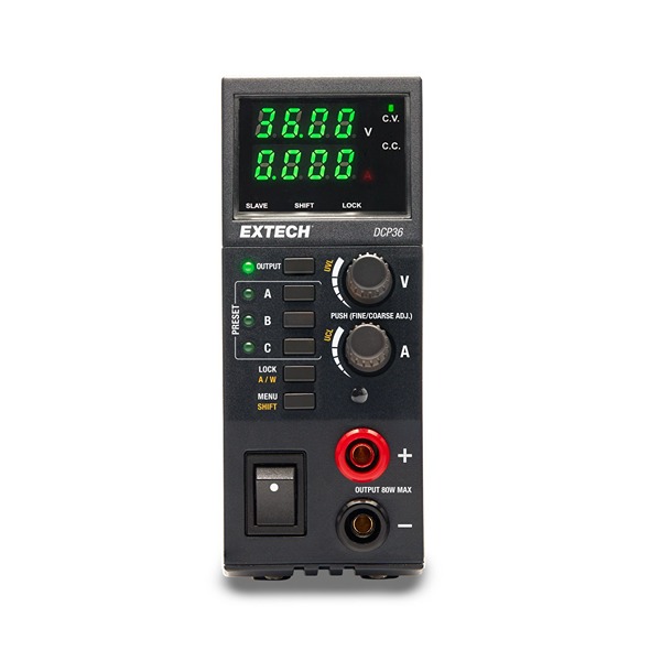 Extech Switching Power Supply, DCP36 36V, 0A, 5 A, 80 W 264V