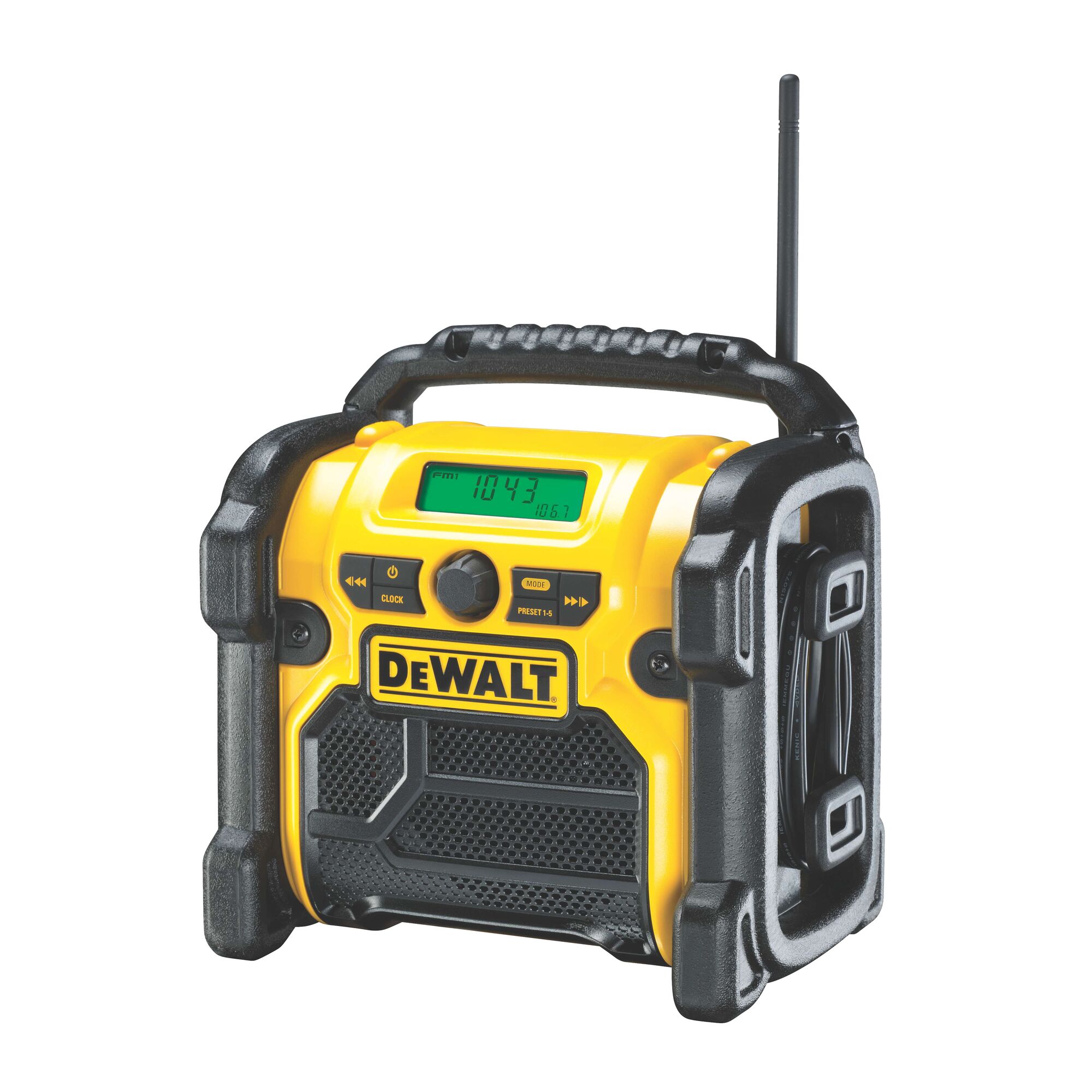 DeWALT Work Site Radio 10 FM/5 AM Presets 18V 2.8 kg