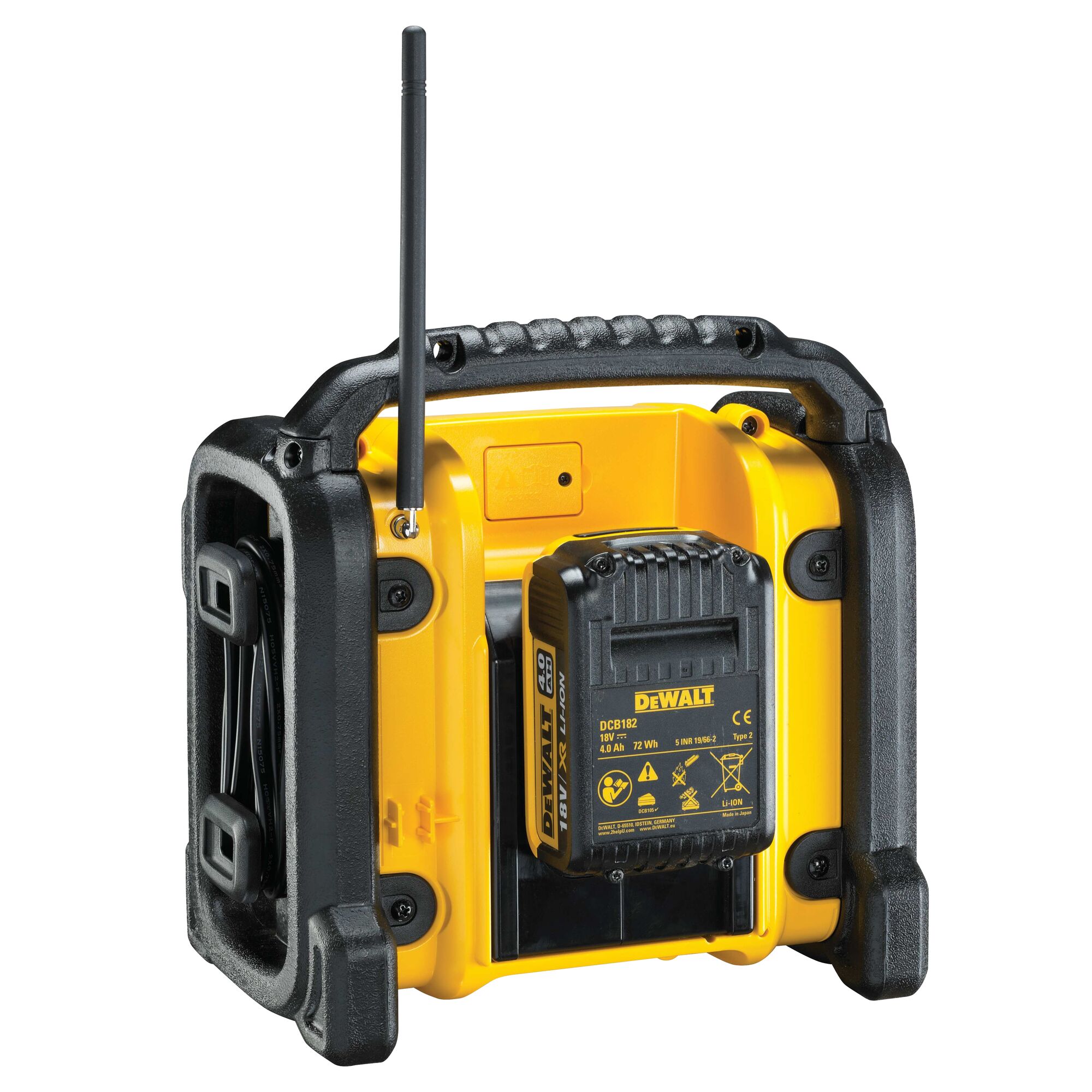 DeWALT Work Site Radio 10 FM/5 AM Presets 18V 2.8 kg