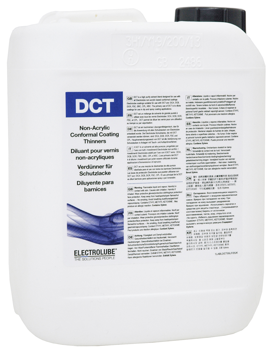 Electrolube Colourless Conformal Coating, 5 L Can