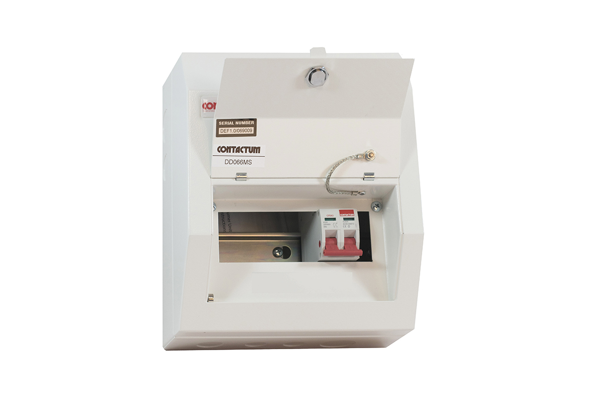 Contactum 6 Steel Consumer Unit, 100A, BS EN 61439-3 IP4X Defender