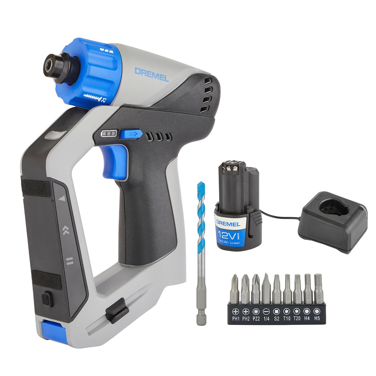 Dremel DD12V Hexagon Cordless, Type G - British 3-Pin 12 V 1/4 in 800rpm