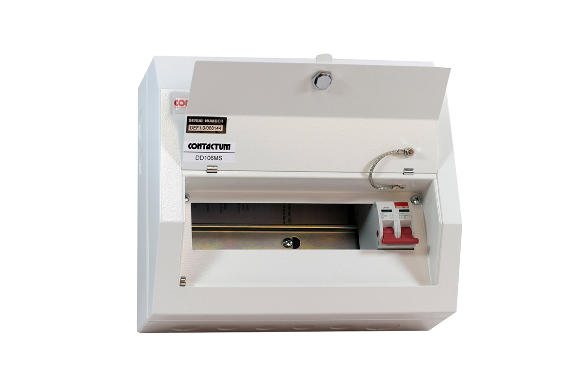 Contactum 14 Steel Consumer Unit, 100A, BS EN 61439-3 IP4X Defender