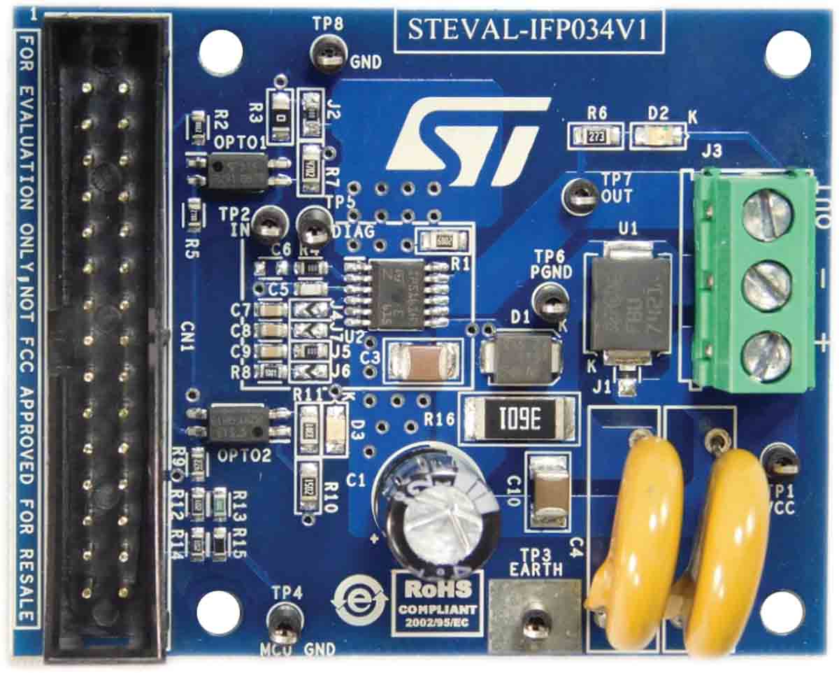 STMicroelectronics Evaluation Board Power Management for IPS161H for Analyze the IPS161H Device Functionality