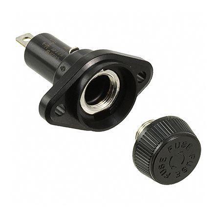 Cooper Bussmann HPF Series 15A Manual Cap Panel Mount Fuse Holder for 13/32 x 1-5/16in Fuse
