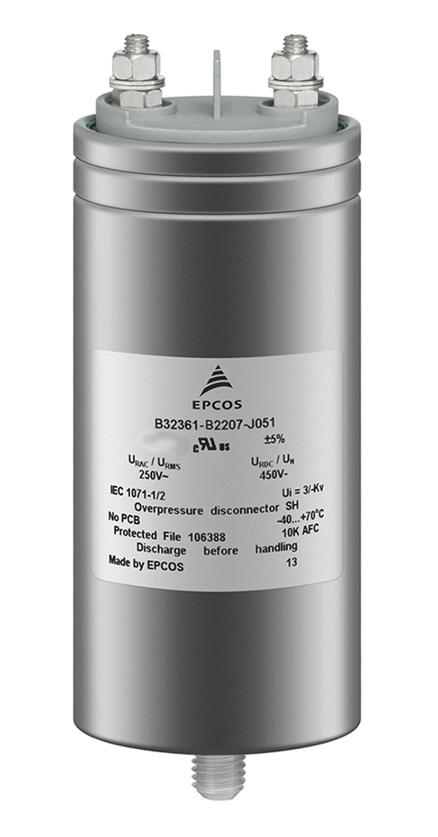 EPCOS B32361 Polypropylene Film Capacitor, 350V ac, ±5%, 150μF
