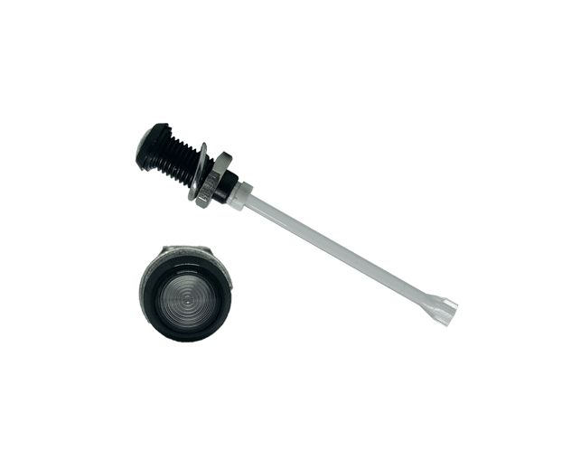 RHD-1660-F6PZ67PR Bivar, Panel Mount Vertical LED Light Pipe, Clear Round Lens