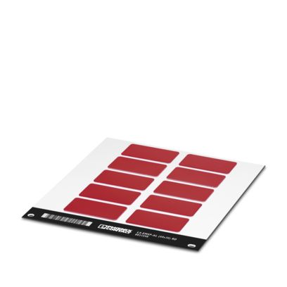 Phoenix Contact LS-EMLP-AL Adhesive Marking Foil, Red, Pre-printed "Unlabeled", for Devices In The Control Cabinet,