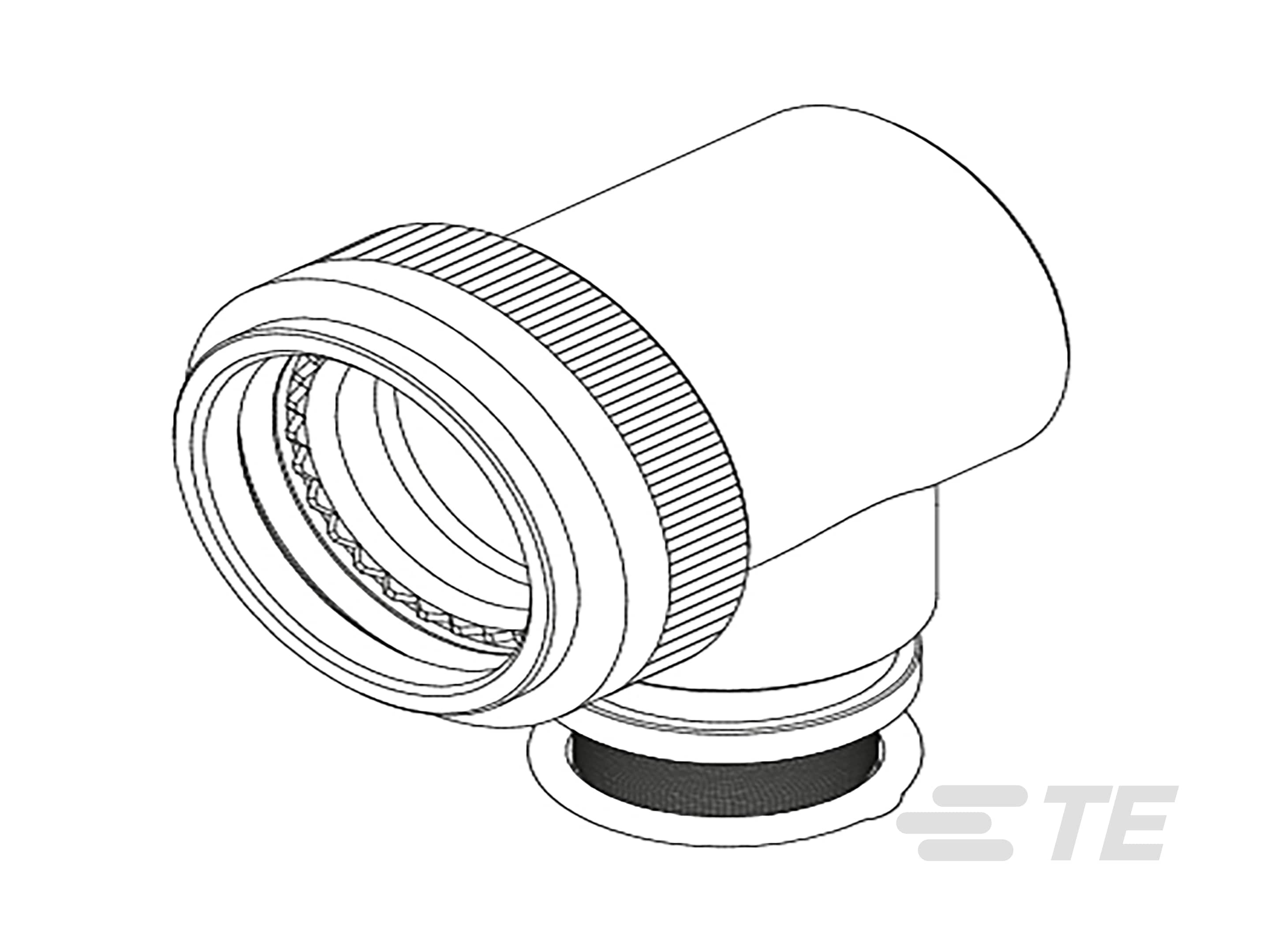 TE Connectivity, 3069Size 20 mm, 21 mm Right Angle Backshell, For Use With Connector Backshells