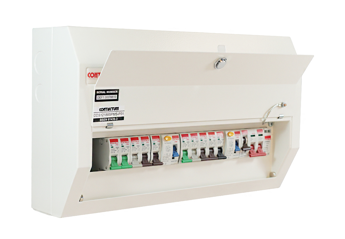 Contactum Steel Consumer Unit, 100A, BS EN 61439-3 Defender