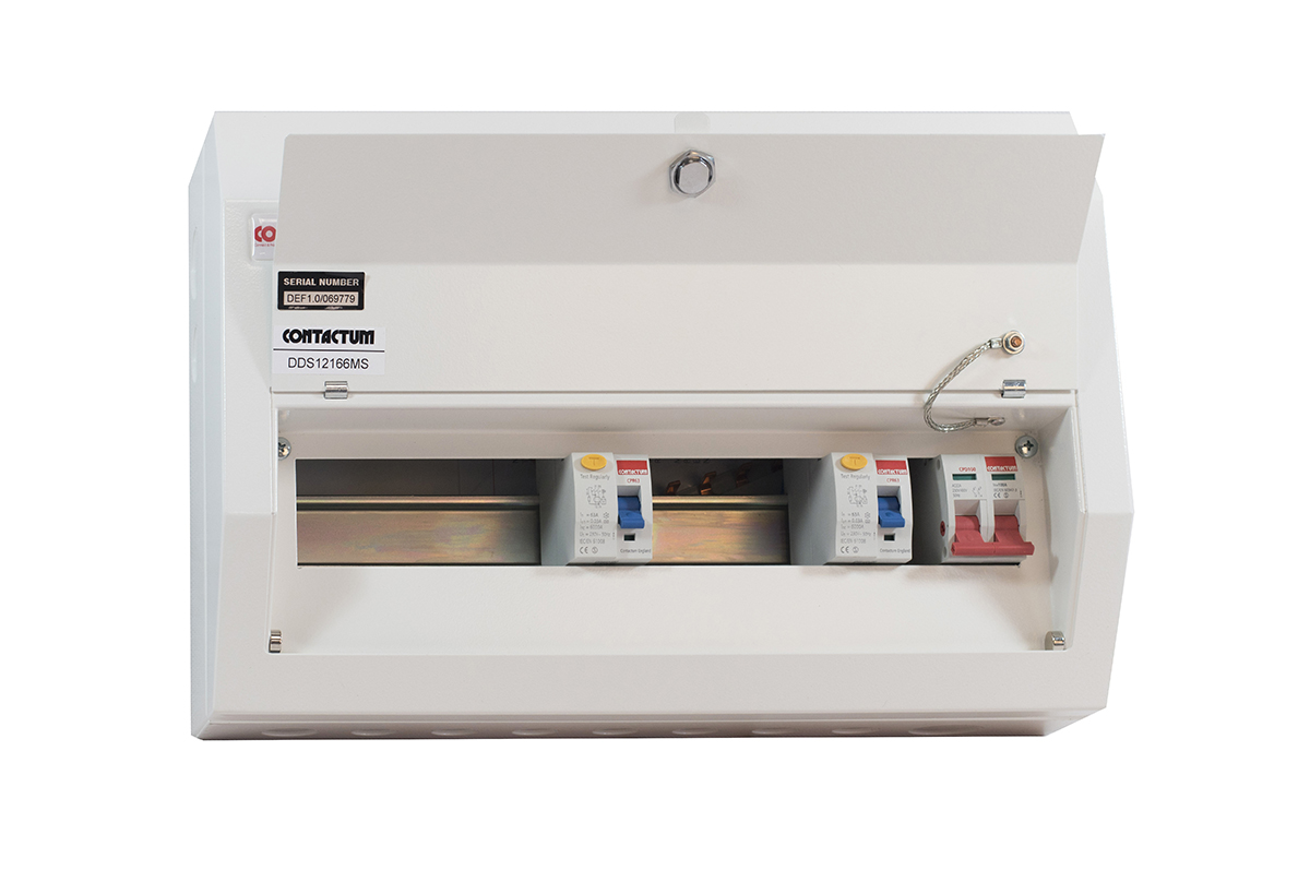 Contactum 14 Steel Consumer Unit, 100A, BS EN 61439-3 Defender